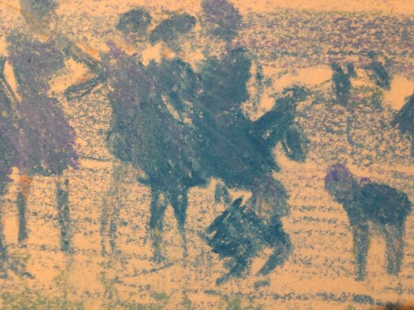 "Wading at the Shore" Mixed Media on Artist Board by Edward Henry Potthast (1857-1927) - Image 16