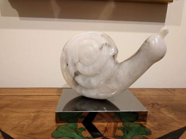 "Escargot" Sculpture in Marble by Madeleine Heumann (1933-2018) - Image 2