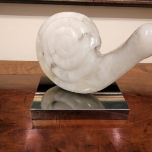 "Escargot" Sculpture in Marble by Madeleine Heumann (1933-2018)