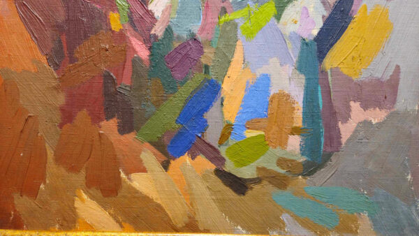 Eugenie Baizerman (1899 - 1949) “Abstract Still Life” Oil on Canvas - Image 10