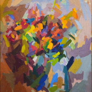 Eugenie Baizerman (1899 - 1949) “Abstract Still Life” Oil on Canvas
