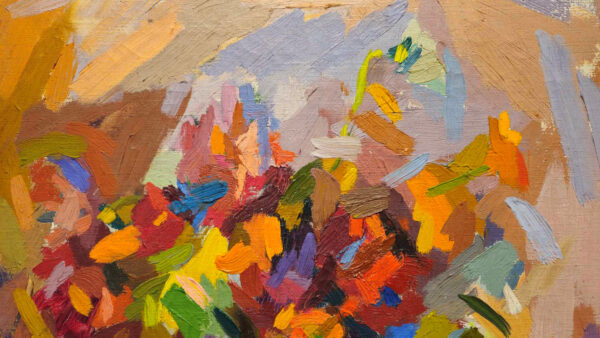 Eugenie Baizerman (1899 - 1949) “Abstract Still Life” Oil on Canvas - Image 6