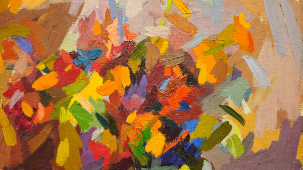Eugenie Baizerman (1899 - 1949) “Abstract Still Life” Oil on Canvas - Image 7