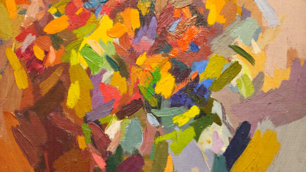 Eugenie Baizerman (1899 - 1949) “Abstract Still Life” Oil on Canvas - Image 8