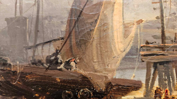 Franz Emil Krause (1836 - 1900)"Fisherman of Britenia" Oil on Canvas - Image 13