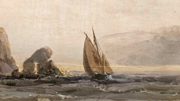 Franz Emil Krause (1836 - 1900)"Fisherman of Britenia" Oil on Canvas - Image 16