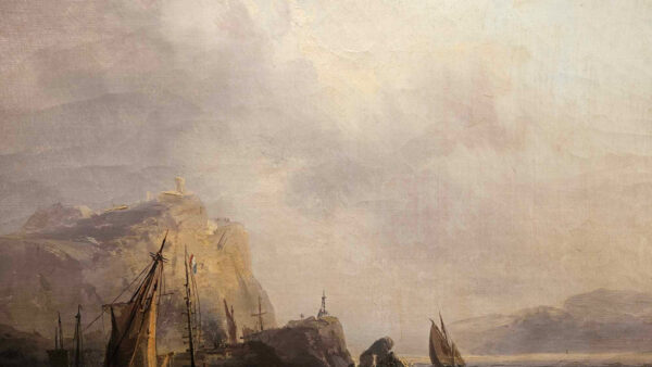 Franz Emil Krause (1836 - 1900)"Fisherman of Britenia" Oil on Canvas - Image 18