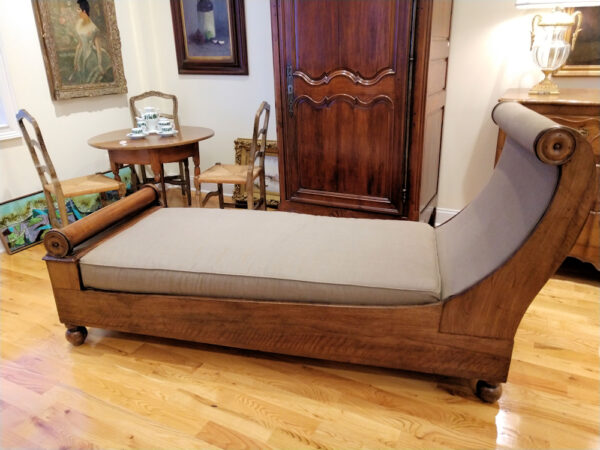Period 19th Century French Empire Recamier Day Bed - Image 3