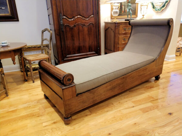 Period 19th Century French Empire Recamier Day Bed - Image 4