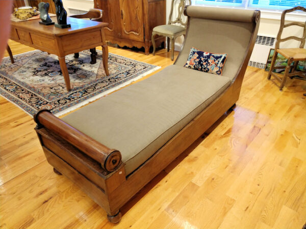 Period 19th Century French Empire Recamier Day Bed - Image 9