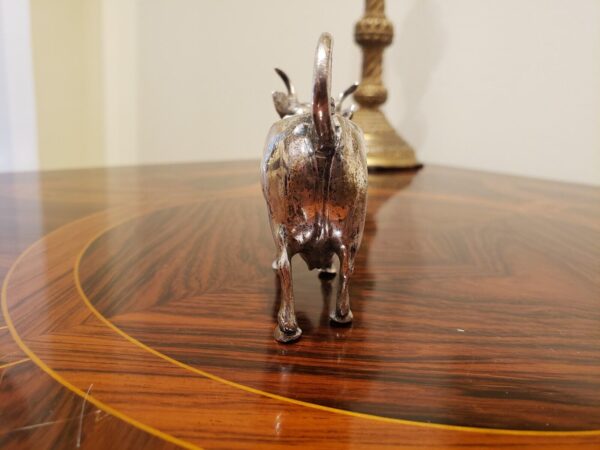 Late 19th Century Gebruder Dingeldein Hanau Sterling Silver Cow Creamer - Image 11