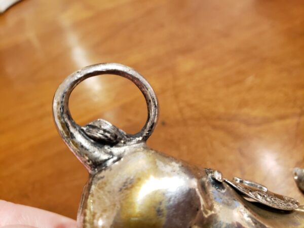 Late 19th Century Gebruder Dingeldein Hanau Sterling Silver Cow Creamer - Image 12