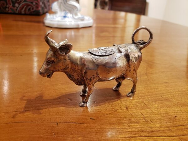 Late 19th Century Gebruder Dingeldein Hanau Sterling Silver Cow Creamer - Image 6