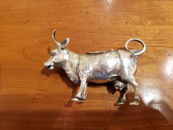Late 19th Century Gebruder Dingeldein Hanau Sterling Silver Cow Creamer - Image 7