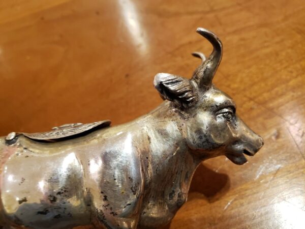 Late 19th Century Gebruder Dingeldein Hanau Sterling Silver Cow Creamer - Image 9