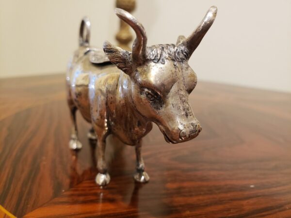 Late 19th Century Gebruder Dingeldein Hanau Sterling Silver Cow Creamer - Image 10