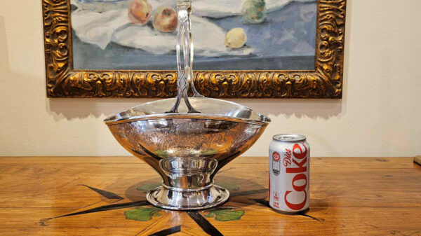 Gorham Whiting Sterling Silver Wedding Bouquet Basket Circa 1925 - Image 18