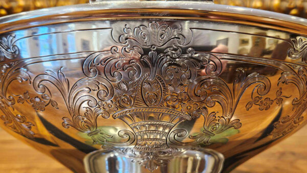 Gorham Whiting Sterling Silver Wedding Bouquet Basket Circa 1925 - Image 5