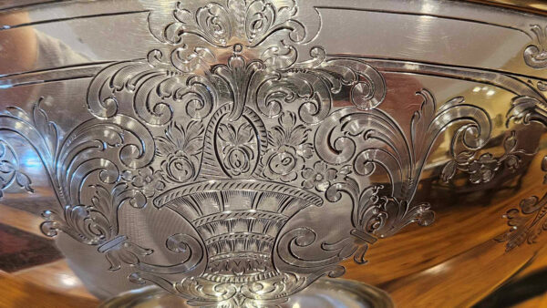 Gorham Whiting Sterling Silver Wedding Bouquet Basket Circa 1925 - Image 6