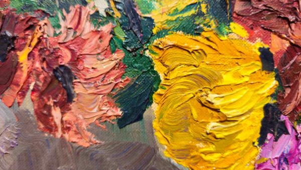 Grace Jorgensen (1997-1994) “Mid Century Bouquet” Oil on Board - Image 13