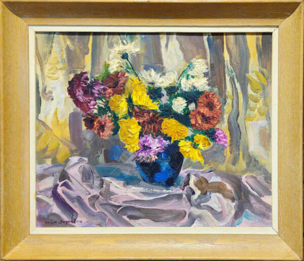 Grace Jorgensen (1997-1994) “Mid Century Bouquet” Oil on Board - Image 19