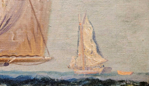 James Gale Tyler (1855-1931) "Sailing on the High Seas" Oil on Canvas - Image 13