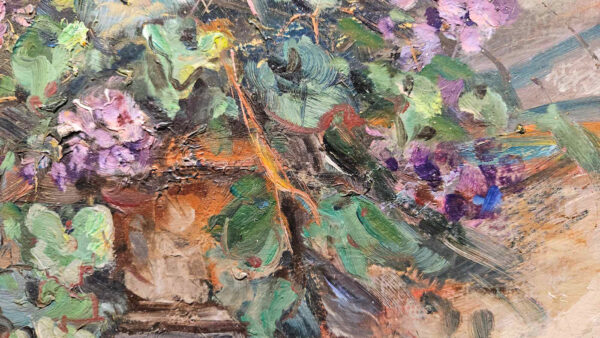 Janez Knez (1931-2011) Oil on Canvas “Flurs, Paris, 1960” - Image 12