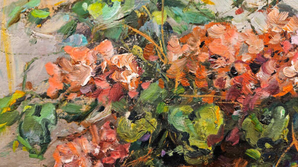 Janez Knez (1931-2011) Oil on Canvas “Flurs, Paris, 1960” - Image 7