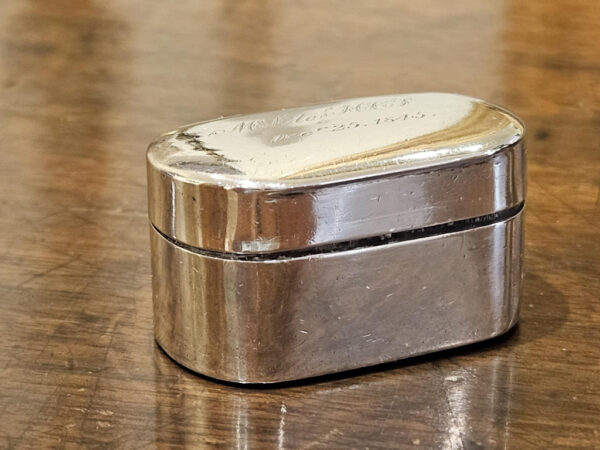 John Shaw Circa 1815 Nutmeg Grater in Sterling Silver. - Image 2