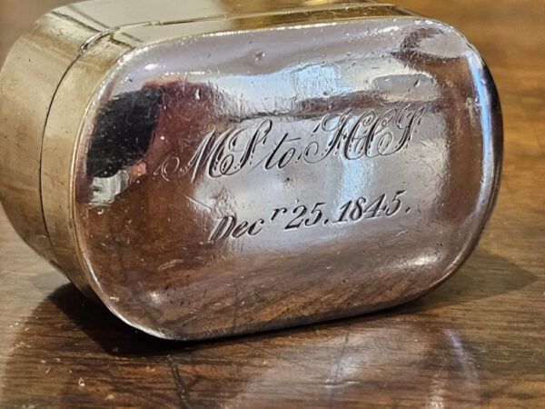 John Shaw Circa 1815 Nutmeg Grater in Sterling Silver. - Image 3