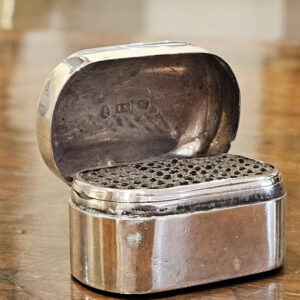 John Shaw Circa 1815 Nutmeg Grater in Sterling Silver.