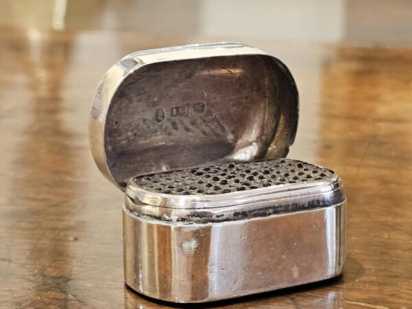 John Shaw Circa 1815 Nutmeg Grater in Sterling Silver.