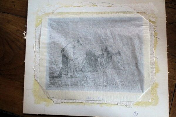 Etching LES GLANEUSES (The Gleaners) by Jean-Francois Millet (1814 - 1875) - Image 8