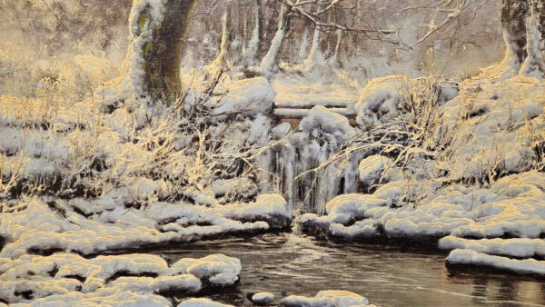 Laszlo Neogrady (1896 - 1962),"Paisaje Nevado", (Snowy Landscape) Oil on Canvas - Image 10