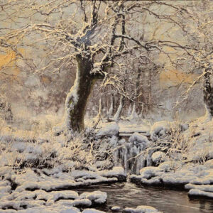 Laszlo Neogrady (1896 - 1962),"Paisaje Nevado", (Snowy Landscape) Oil on Canvas