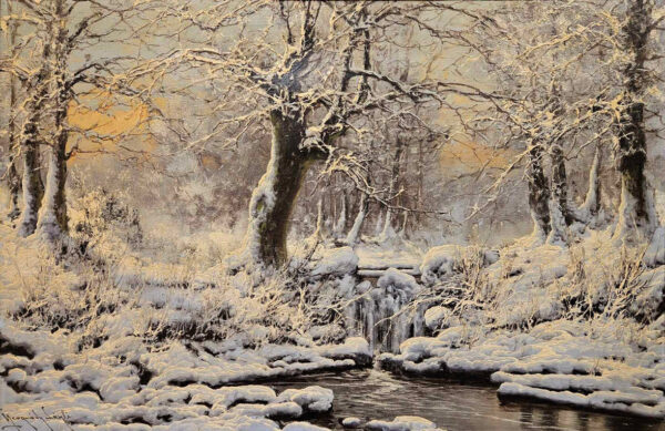 Laszlo Neogrady (1896 - 1962),"Paisaje Nevado", (Snowy Landscape) Oil on Canvas