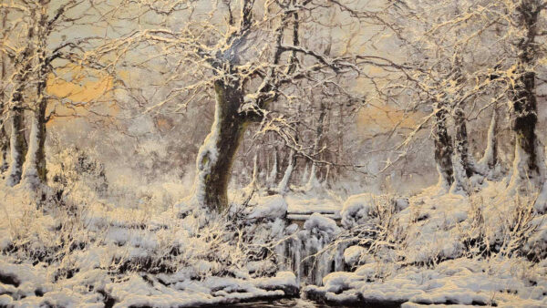 Laszlo Neogrady (1896 - 1962),"Paisaje Nevado", (Snowy Landscape) Oil on Canvas - Image 5