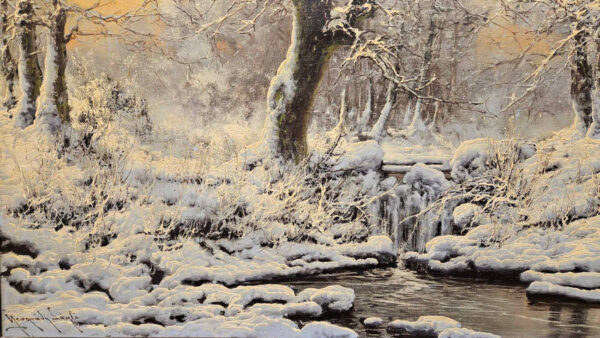 Laszlo Neogrady (1896 - 1962),"Paisaje Nevado", (Snowy Landscape) Oil on Canvas - Image 7