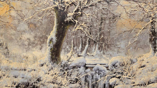 Laszlo Neogrady (1896 - 1962),"Paisaje Nevado", (Snowy Landscape) Oil on Canvas - Image 9
