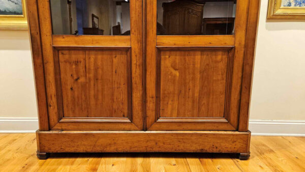 Late 19th Century Louis Philippe Cherry Bibliotheque Bookcase - Image 9