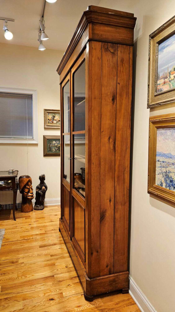 Late 19th Century Louis Philippe Cherry Bibliotheque Bookcase - Image 17