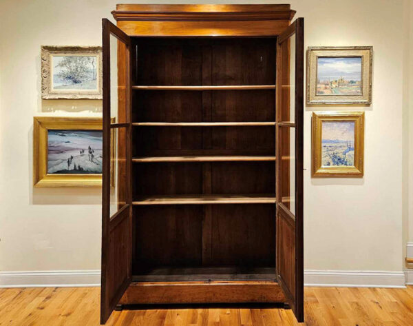 Late 19th Century Louis Philippe Cherry Bibliotheque Bookcase - Image 20