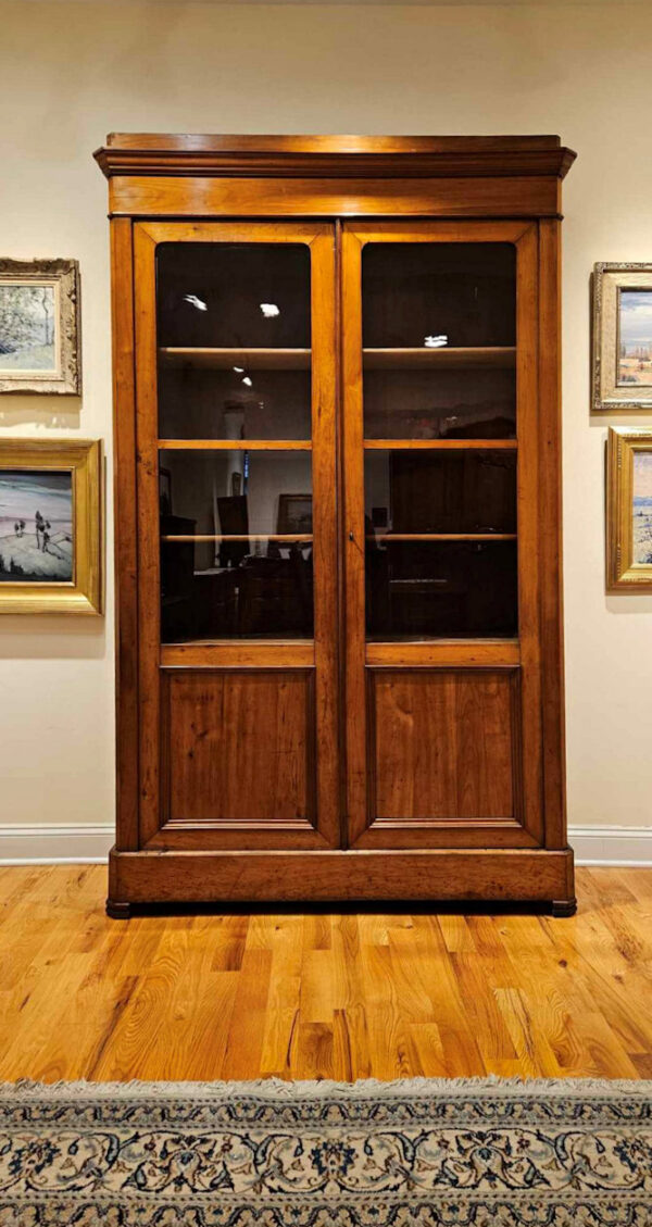 Late 19th Century Louis Philippe Cherry Bibliotheque Bookcase - Image 2