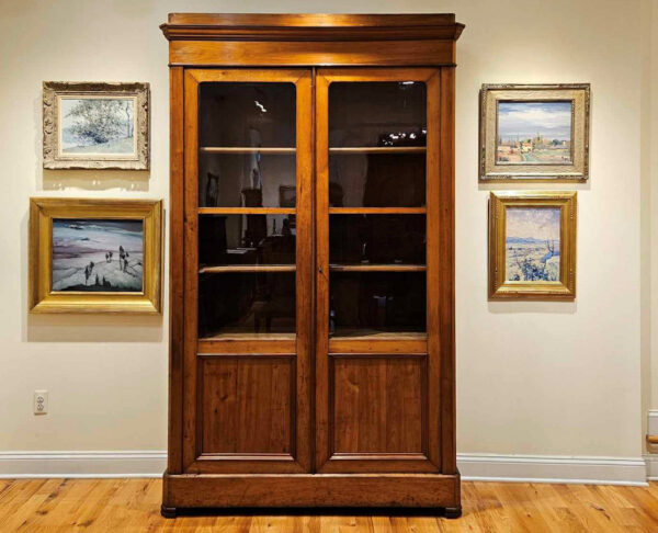 Late 19th Century Louis Philippe Cherry Bibliotheque Bookcase - Image 4