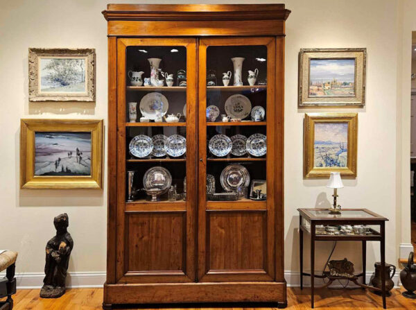 Late 19th Century Louis Philippe Cherry Bibliotheque Bookcase - Image 5