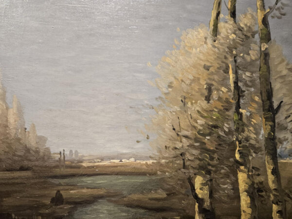 Leon Dabo (1864-1960) “Evening on the Marne, 1917” Oil on Canvas - Image 12