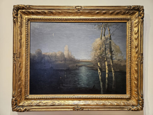 Leon Dabo (1864-1960) “Evening on the Marne, 1917” Oil on Canvas - Image 3