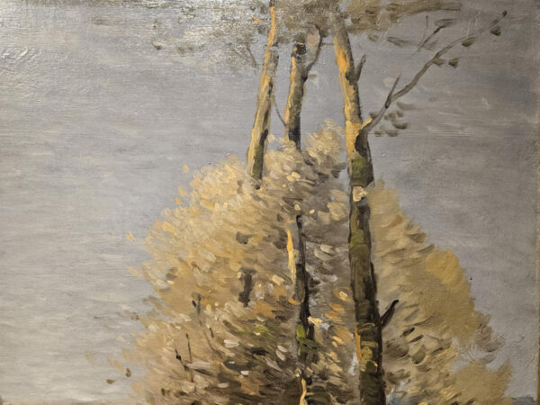 Leon Dabo (1864-1960) “Evening on the Marne, 1917” Oil on Canvas - Image 24
