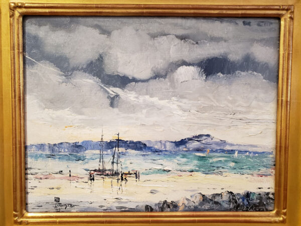 Leon Dabo, NA (1864-1960) "Fishing Boat: Saint Tropez, No. 14" - Image 3