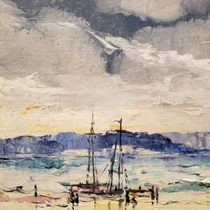 Leon Dabo, NA (1864-1960) "Fishing Boat: Saint Tropez, No. 14"